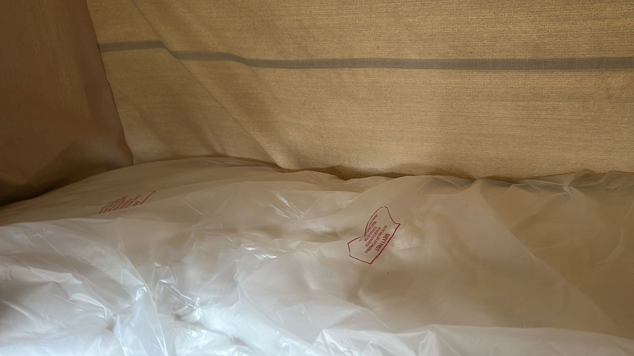 Mattress fitted in van